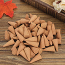 50Pcs/Bag Backflow Incense Burner Cones Jasmine Tea Lemon Rose Sandalwood Agilawood Fragrant