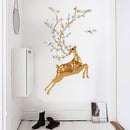 Miico SK9345 Golden Deer Painting Sticker Wall Sticker Home Decorative Sticker Removable Sticker