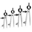 Spacing Compass Wing Divider Rotating Scriber Leather Drafting With Pencil Holder Tools Kit