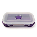 IPRee 4 Size Collapsible Silicone Lunch Boxes Portable Food Storage Kitchen Containers