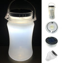 Outdoor Fishing Folding Solar Light IPX7 Waterproof Powered LED Lantern Silicone Bottle