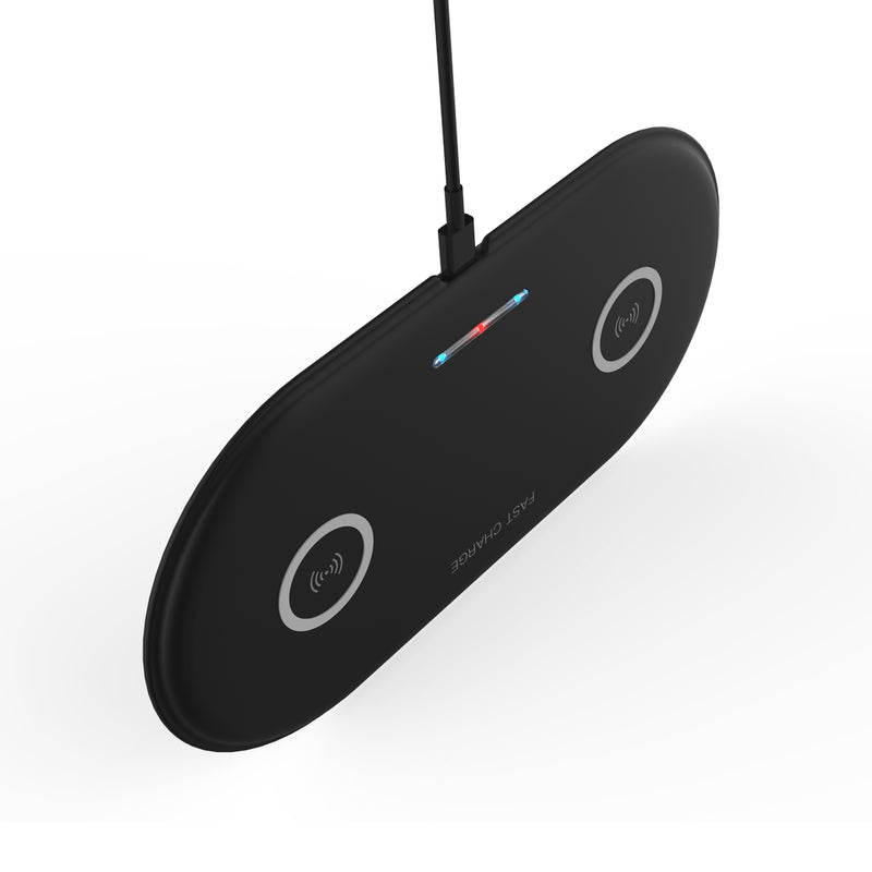 2 in 1 Wireless Fast Car Charger Pad 20W Quick Charging For iPhone8/ Xs Max Etc