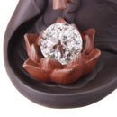 Hand Backflow Ceramic LED Incense Censer Burner Smoke Cones Holder