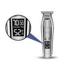 KEMEI KM-5027 Cordless Hair Clipper Beard Trimmer Electric Haircut Machine with LCD Digital Display Hair Grooming Kit for Kids Family