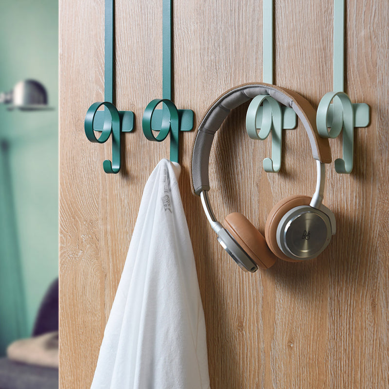 BIBI 2Pcs Door Back Hooks Nordic Style Multifunction Storage Hanger Bathroom Kitchen Organizer Home Clothes Towel Rack Holder from Xiaomi Youpin