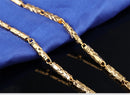 18K Duracell King Men's Electroplated Bamboo Necklace 51cm