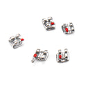 10PCS/PACK Dental Orthodontic Stainless Steel Bracket Brace Mini Roth+MBT Teeth Orthodontics Brackets