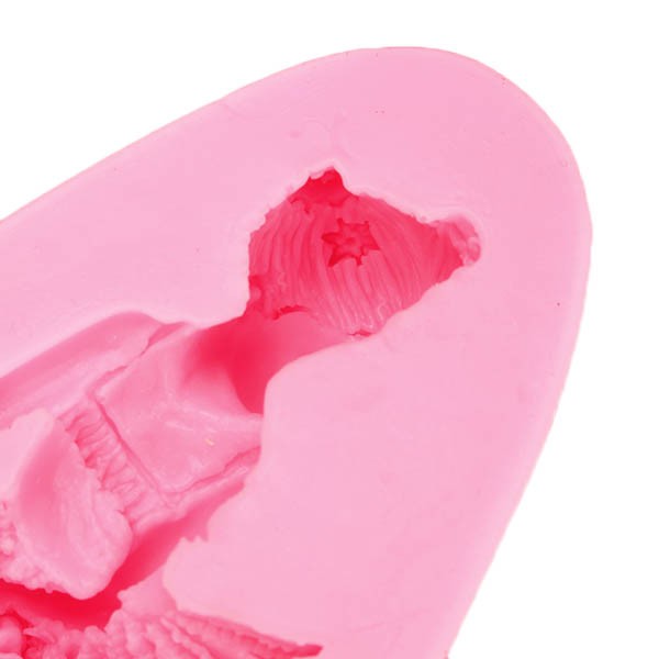 KCASA3D Ballet Girl Silicone Fondant Mold Chocolate Soap Mould Sugarcraft