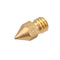 5PCS 3mm/0.5mm Copper MK8 Thread Extruder Nozzle For 3D Printer