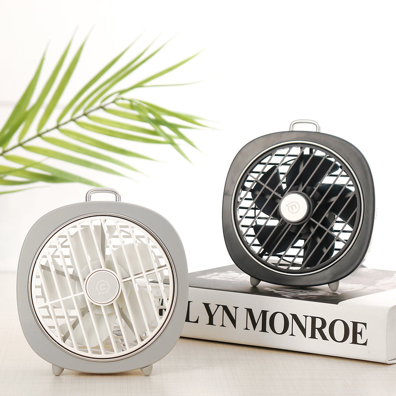 DC 5V 4W Portable USB Fan Air Cooling Cooler with Night Light for Desktop Office Travel