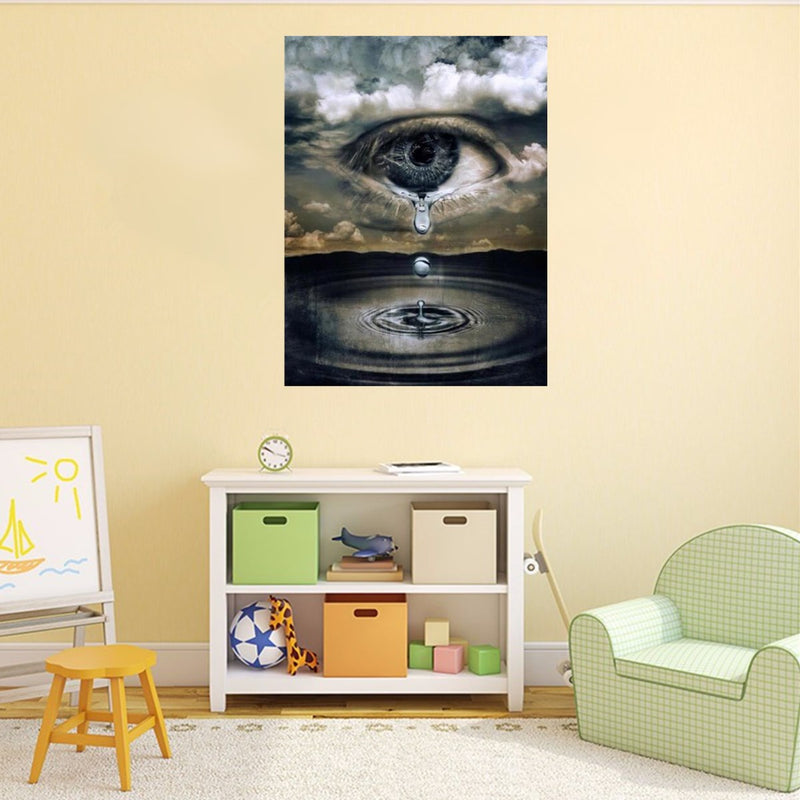 5D Diamond Painting Rhinestone Full Mosaic Craft Eye With Tears Cross Stitch Home Decorations