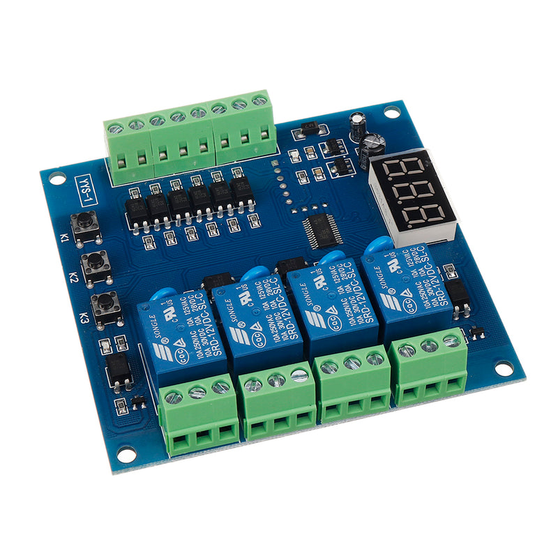 YYS-1 Programmable 4 Channel LED Relay Module Signal Trigger Delay Timer Relay PLC Controller
