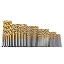 55Pcs 1.0-3.5mm HSS Twist Drill Bit Set High Speed Steel Titanium Coated Wood Drill Bits