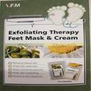Exfoliating Peeling Foot Mask & Cream Baby Soft Feet Mask Remove Hard Dead Skin Callus