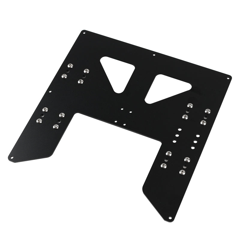 Black/Silver Aluminum Y Carriage Hot Bed Support Plate with Slider for 3D Printer