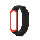 Double Color Watch Band Silicone Strap Replacement for Xiaomi Miband 3