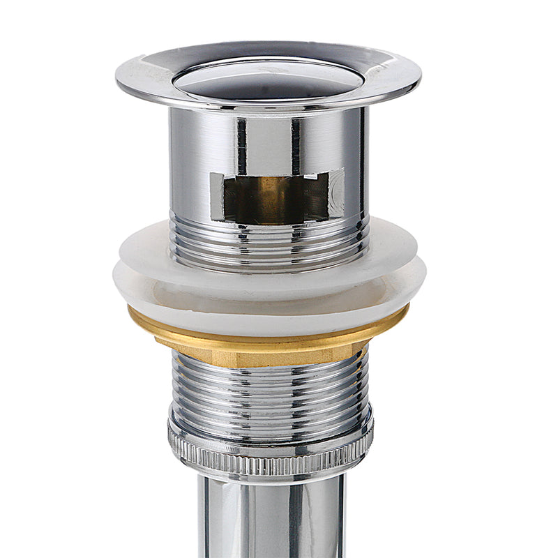 Bathroom Sink Pop Up Drain Assembly Faucet Vessel Basin Sink Drain Stopper Strainer w/ Overflow