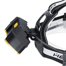 Elfeland 2701-9 4000LM 7*T6 2*Red LED Headlamp with 2*18650 Battery 5 Modes Outdoor Lamp USB Interface