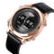 SKMEI 1519 Creative Rolling Time Display Leather Strap 30M Waterproof Men Watch Quartz Watch