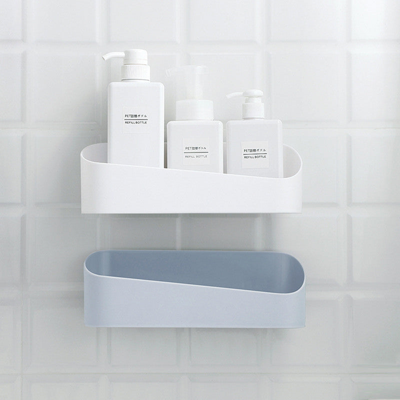Bathroom Shelves Shower Gel Shampoo Kitchen Storage Rack Wall Shelf Holder Organiser Box Bathroom Accessories