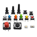 3pcs 15 Types Tactile Push Button Switch Micro Switch DIP SMD 4 Pin for Induction Cooker Electrical