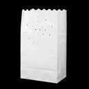 20Pcs White Night Paper Tealight Candle Bag Lantern Holder Party Wedding Decorations