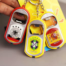 2018 World Football Cup Souvenir National Team Bottle Opener Keychain Plastic LED Light