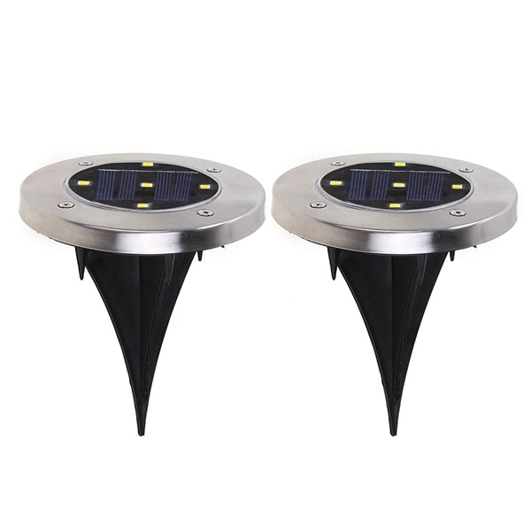 Solar Powered Stainless 5 LED Ground Buried Light Waterproof for Outdoor Garden Path Decor