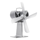 4 Small Blades Heat Powered Wood Stove Fan for Log Wood Burner Fireplace Eco Fan