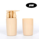 4pcs Travel Portable Toothbrush Comb Case Holder Storage Organizer Shampoo Shower Gel Dispenser Box
