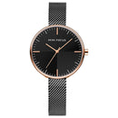 MINI FOCUS MF0275L Ultra Thin Mesh Strap Analog Clock Waterproof Concise Women Quartz Watch Wristwatch