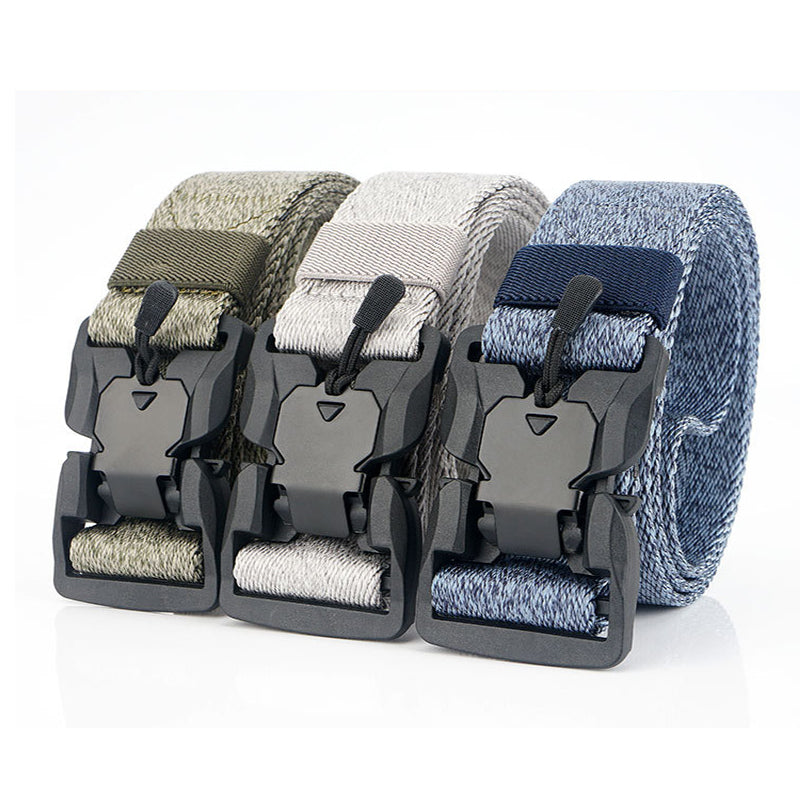 AWMN SS5 125cm Magnetic Buckle Belt Heavy Duty Military Tactical Belt Adjustable Polyester Nylon Belt Waist Belt