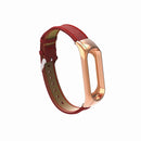 Bakeey Leather Strap with Metal Frame Replacement Wristband for Xiaomi Mi Band 3 Smart Bracelet