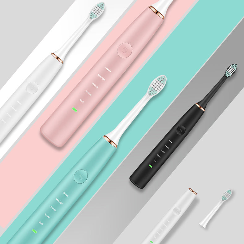 Loskii PA-189 Rechargeable Ultrasonic Vibration 5 Clean Modes Toothbrush Electric Toothbrush Dental