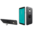 C-KU 360 Rotating Ring Grip Kicktand Protective Case For Samsung Galaxy J6 2018