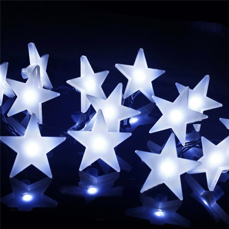 KCASA 3M 30 LED Frosting Star String Lights LED Fairy Lights for Festival Christmas Halloween