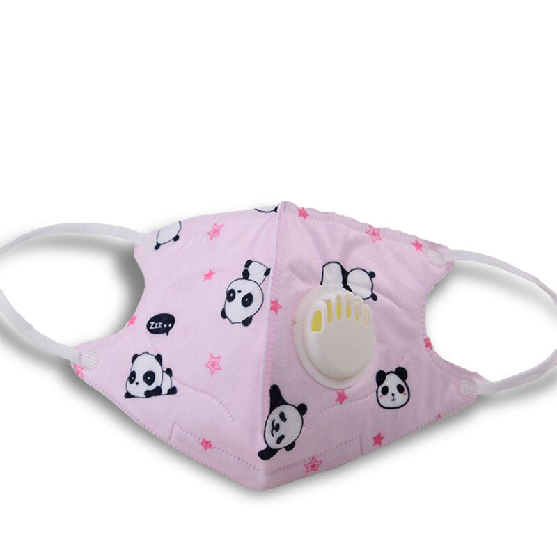Honana 3PCS Cartoon Children PM2.5 Face Mask Kids Breath Valve Anti Haze Breathable Mask Anti Dust Mouth-muffle Respirator