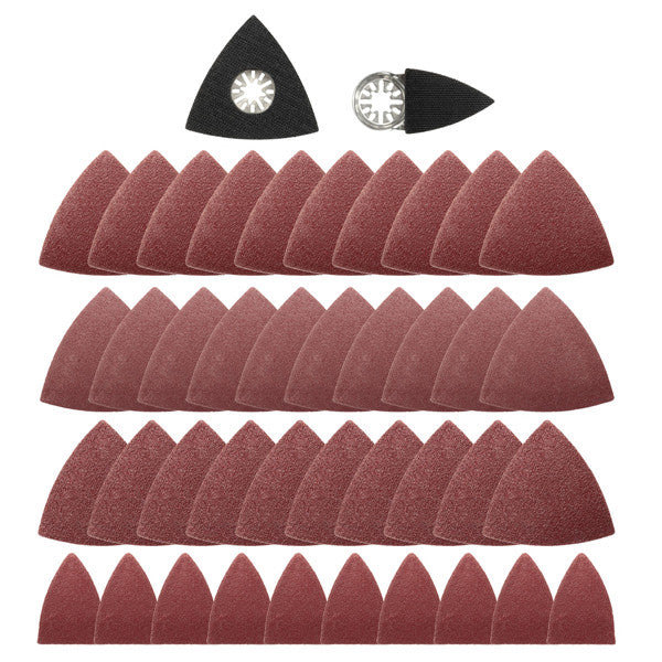 42pcs Sanding Accessories Set 60/80/120 Grit for Bosch Fein Oscillating Multitool Oscillating Tools