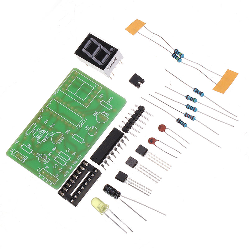 DIY Digital Display LED Logic Pen Electronic Kit High and Low Level Test Circuit Soldering Practice Board Kit