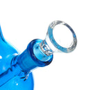 7 Inch Water Double Percolator Heavy Glass Bow Single Perk Bubbler Pipes