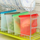 Reusable Silicone Food Storage Bag Vacuum Food Fresh Sealer Container Kitchen Fridge Tools