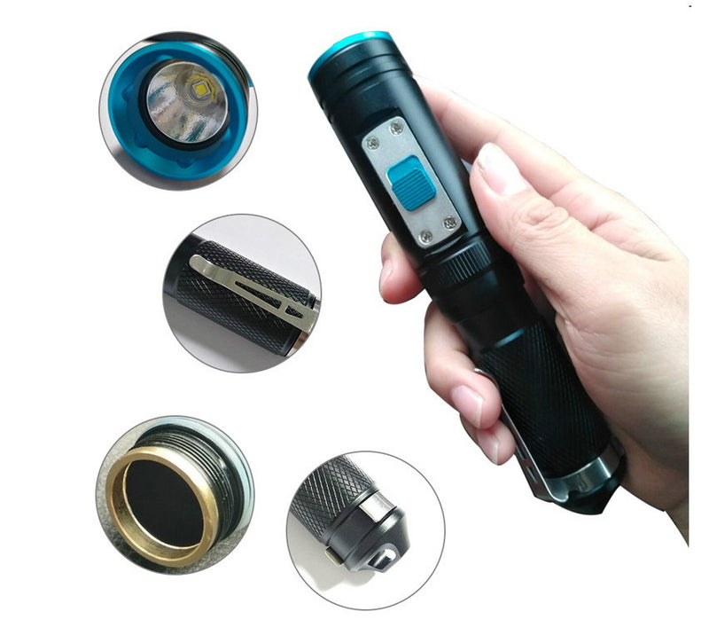 HaikeLite TS100 XM L2 U2 4Modes 6500K 1000Lumens Diving Flashlight 18650