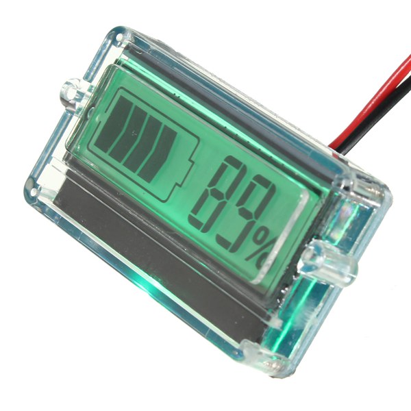 Waterproof LCD Battery Capacity Tester Indicator 12V Lead Acid Lithium
