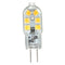 4PCS DC12V G4 2W SMD2835 Warm White Transparent Cover LED Light Bulb for Indoor Home Decor