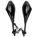 Blue Design LED Turning Signal Mirrors For Honda Suzuki Kawasaki Ducati