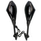 Blue Design LED Turning Signal Mirrors For Honda Suzuki Kawasaki Ducati