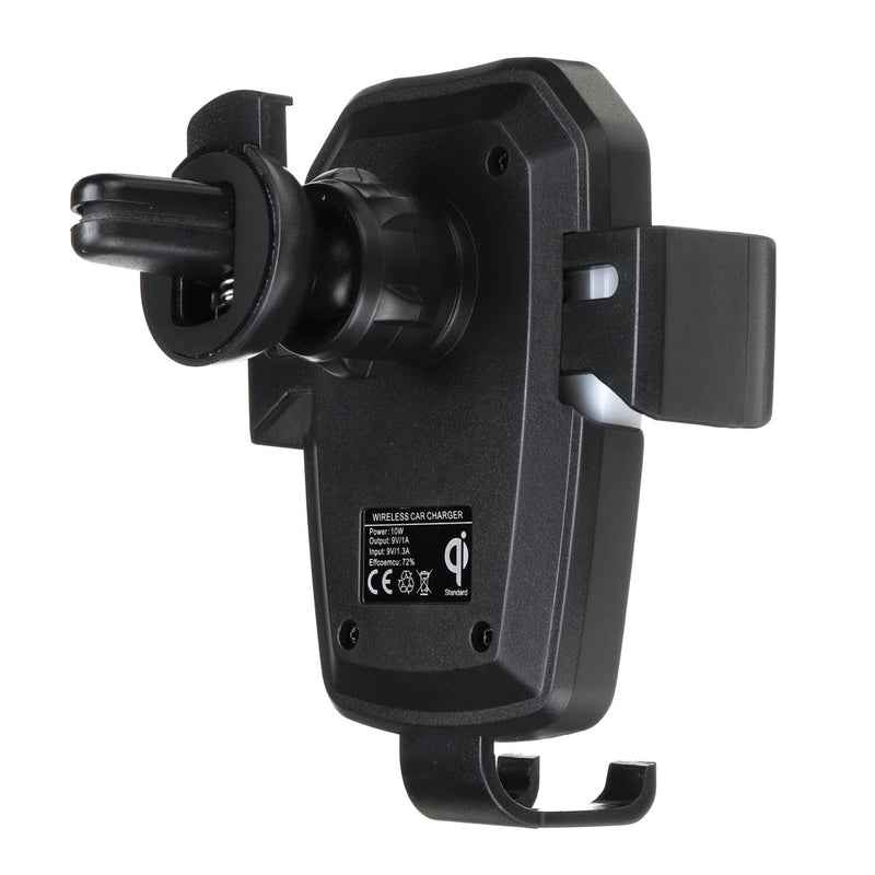 Universal Qi Wireless 10W Fast Charge Gravity Linkage Auto Lock Car Air Vent Holder for Mobile Phone