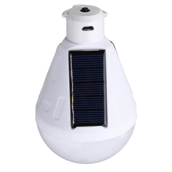 Solar Powered 9W E27 18 LED Bulb Camping Lantern USB Rechargeable for Outdoor Tent Fishing