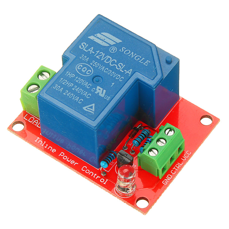 10pcs BESTEP 12V 30A 250V 1 Channel Relay High Level Drive Relay Module Normally Open Type For Auduino