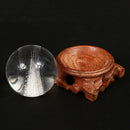 Melting Stone Sphere Quartz 60mm Clear Crystals Ball Healing Rock Decor + Stand